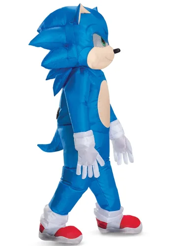 Vista 3 de Disfraz Inflable de Sonic the Hedgehog para Niños Multicolor