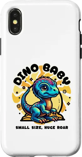 Vista 5 de Cute Dino Baby Cartoon Illustration for Kids Case for iPhone 17