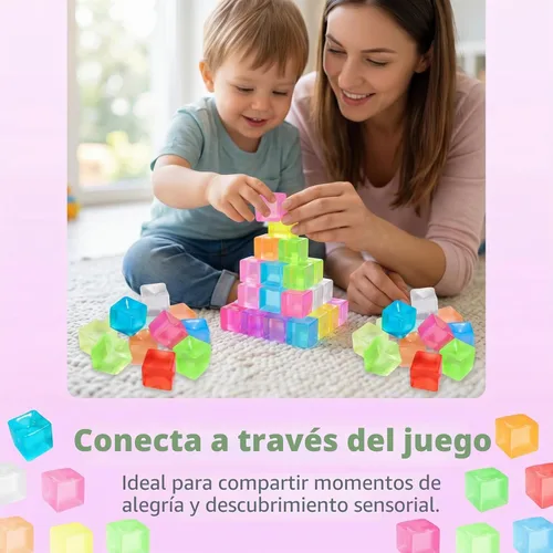 Vista 4 de Squishy Cube 24 Pack Mini Stress Cube Fidget Sensory Toys for Adults