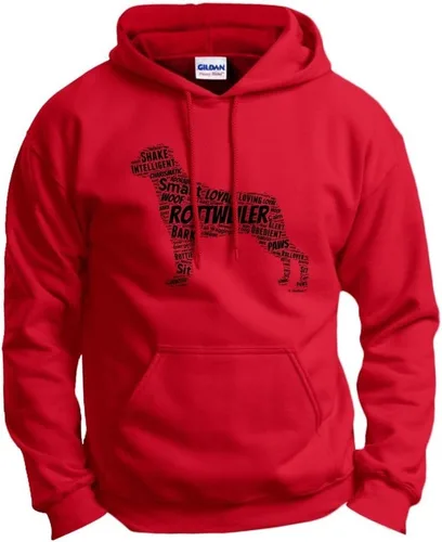 Vista 6 de ThisWear Rottweiler Word Art - Sudadera con capucha para perro y cachorro