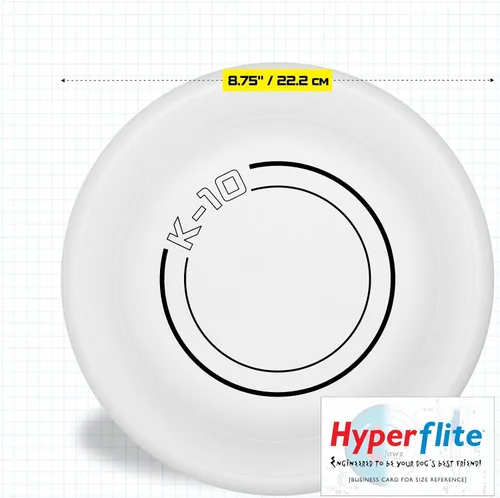 Vista 3 de Hyperflite K-10 SofFlite - Disco volador suave para perros, paquete de 2, M