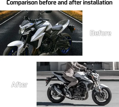 Vista 6 de Funda para asiento trasero de pasajero de motocicleta compatible con Su-zu-ki GSXS750 GSX-S750 GSXS GSX-S 750 2017 2018 2019 2020 2021 2022 Pillion