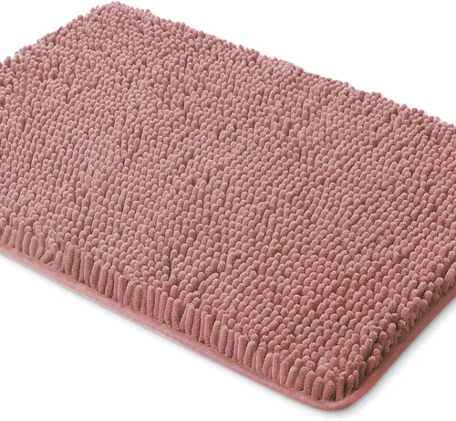 Vista 62 de Yeaban Alfombra de pasillo de baño de 24 x 72 pulgadas, antideslizante, alfombra de baño larga de felpilla gruesa, absorbente y lavable, alfombra