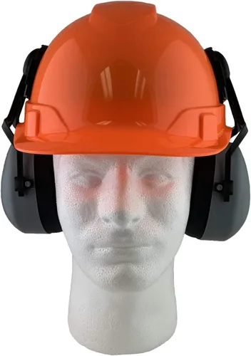 Vista 13 de Ridgeline - Casco de seguridad estilo gorra con orejeras incluidas, casco azul