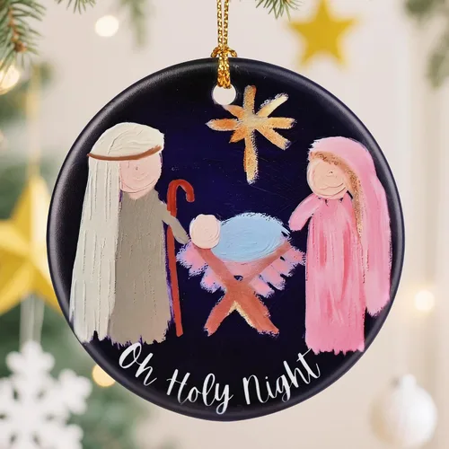 Vista 13 de Adorno de Cruz Católica, Adornos de Navidad Cristianos, Adornos de Árbol de Navidad, Decoración Religiosa de Vacaciones Regalos para Cristianos