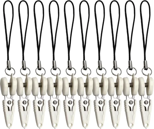 Vista 13 de JubileeYarn Itty Bitty Snippy - Tijeras de llavero portátiles compatibles con la TSA, color blanco, 1 par