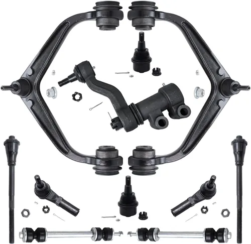 Vista 20 de Detroit Axle - Kit de suspensión delantera de 10 piezas para Jeep 2002-2004