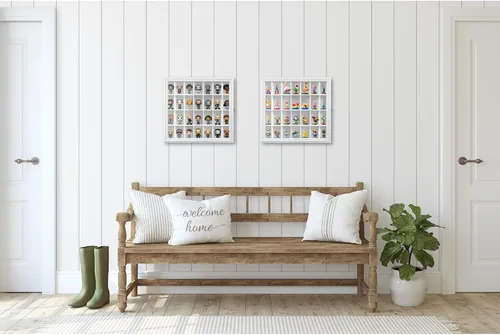 Vista 8 de Vitrina de vidrio de chupito de madera maciza, vitrina grande para coleccionables, accesorios para cuevas de hombre, puerta acrílica con protección