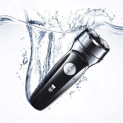 Vista 6 de Maquinilla de afeitar eléctrica para hombres – Afeitadora rotativa recargable para hombre en húmedo y seco con recortador de barba emergente