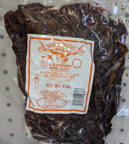 Vista 7 de Bar X Brand Old Fashioned Beef Jerky (Carne Seca) (Regular, 7 oz)