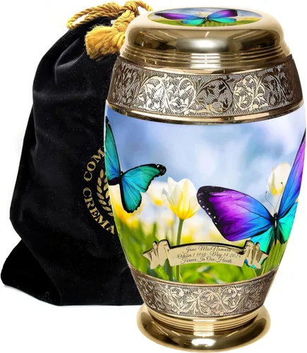 Vista 17 de Urnas de Cremación Conmemorativas para Cenizas Humanas de Adultas Femeninas - Urnas Personalizadas y Decorativas - Urnas Bellamente Hechas a Mano