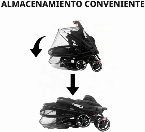 Vista 3 de DUOMI Mosquitera para cochecito, cubierta universal para insectos con cremallera Cobertura completa de insectos, malla transpirable, malla