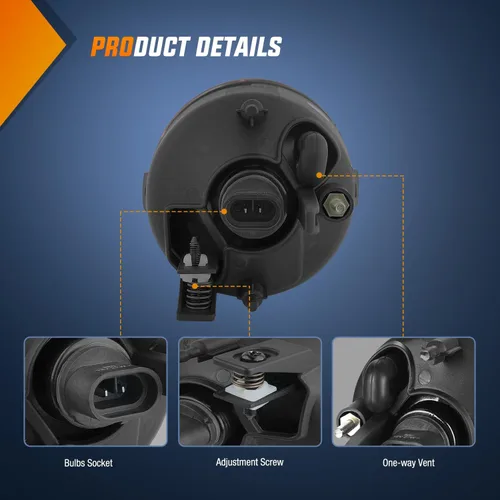 Vista 5 de Nilight Conjunto de luz antiniebla compatible con Nissan Armada 2005 2006 2007 2004 2005 2006 2007 2008 2009 2010 2011 2012 2013 2014 2015 Titan