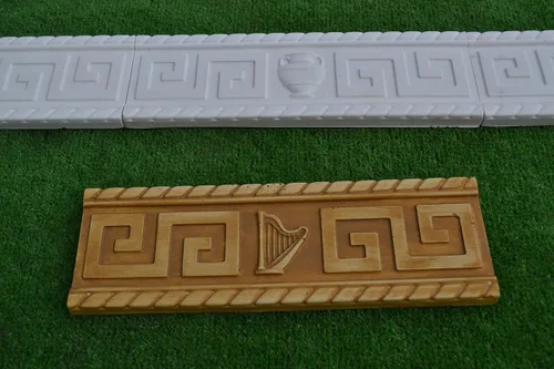 Vista 5 de Juego de moldes de chapa de ladrillo 6 piezas de paneles de pared de hormigón ABS DIY molde de piedra W10