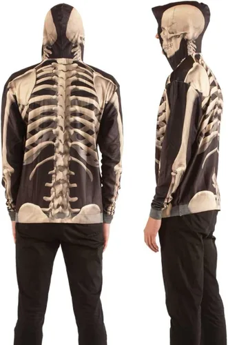Vista 2 de Sudadera de esqueleto real de imitación