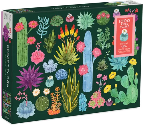Vista 8 de Galison - Blooming Meadow - Rompecabezas de 1000 piezas para adultos Ilustración de Flore Cousseran, Spring Cottage, Floral, Desafiante, Papel