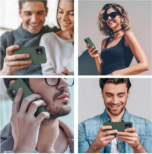 Vista 2 de Cordking Funda diseñada para iPhone 12, diseñada para iPhone 12 Pro, funda de teléfono de silicona a prueba de golpes