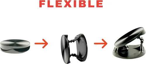 Vista 4 de Soporte de agarre de teléfono para iPhone y Samsung. Soporte de teléfono para enchufe de teléfono de escritorio (negro)