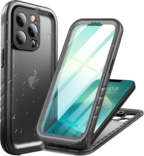 Vista 16 de Cozycase TOP - Funda impermeable militar IP68 para iPhone XR, resistente 360 a prueba de golpes, cuerpo completo, con protector de cámara