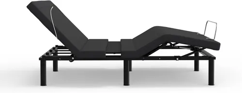 Vista 5 de Blissful Nights e6 Wall Glide - Base de cama ajustable con control de voz, masaje, USB, luz nocturna, anti ronquidos, gravedad cero, control remoto