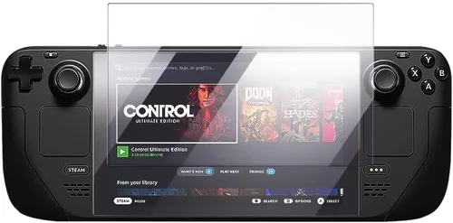 Vista 2 de rapell Paquete de 2 protectores de pantalla de cubierta de vapor, protector de vidrio ultra HD, dureza 9H, fácil de instalar con marco de guía