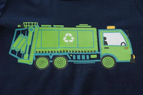 Vista 30 de Little Hand Pijamas para niños pequeños, Monster Truck 100% algodón, dinosaurio para niños, 2 piezas, ropa de dormir, conjuntos de ropa de dormir