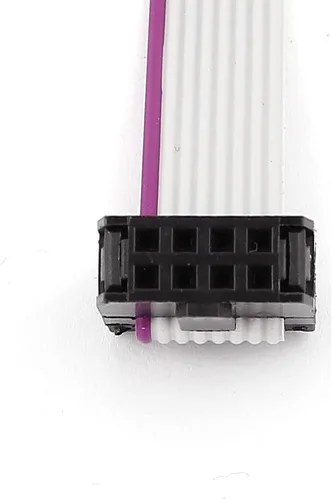Vista 2 de uxcell 5pcs FC8P 8-Pin IDC Socket Extensión Plana Cable de Cinta Cable 15.7 in Largo