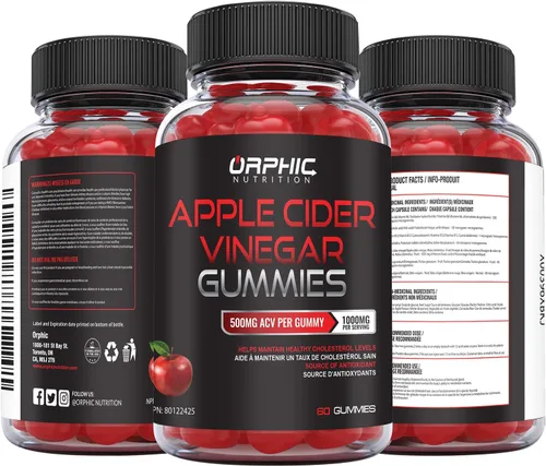 Vista 7 de ORPHIC NUTRITION Gomitas de vinagre de sidra de manzana 1000 mg ACV