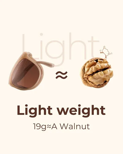 Vista 4 de BENEUNDER Gafas de sol plegables para hombres y mujeres, marco de acetato, protección UV400 polarizada
