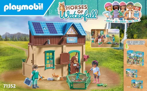 Vista 8 de Playmobil Caballos de la Cascada - Terapia Ecuestre y Práctica Veterinaria