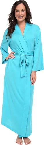 Vista 7 de Natori Shangri La - Bata larga con mangas kimono, bata de baño para mujer Negro