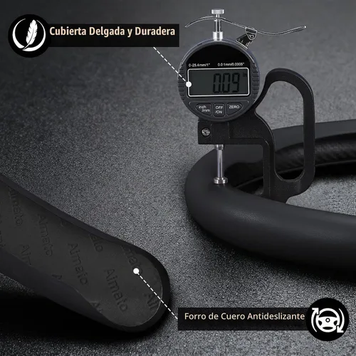 Vista 5 de Aimato Funda de volante personalizada para Honda Accord 2013-2017/Pilot 2016-2018/Crosstour 2013-2015, delgada, antideslizante, resistente a