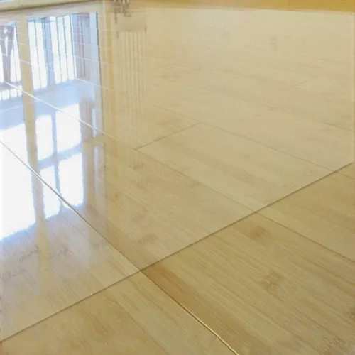 Vista 2 de HYCH-Chair Mat, PVC transparente plástico alfombra hogar oficina piso duro protección antideslizante WearableSoft vidrio mat 0.039 in, 23.6x35.4 in