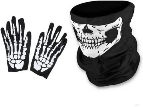 Vista 3 de Kids Grim Reaper Costume Cloak Boys Halloween Costumes Scary Velvet Hooded Cape with Skeleton Mask Gloves Scythe Props