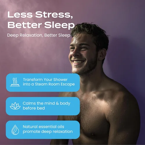 Vista 7 de Body Restore Vaporizadores de ducha de aromaterapia, paquete de 12 – Regalos de cumpleaños para mujeres, hombres, artículos esenciales de viaje