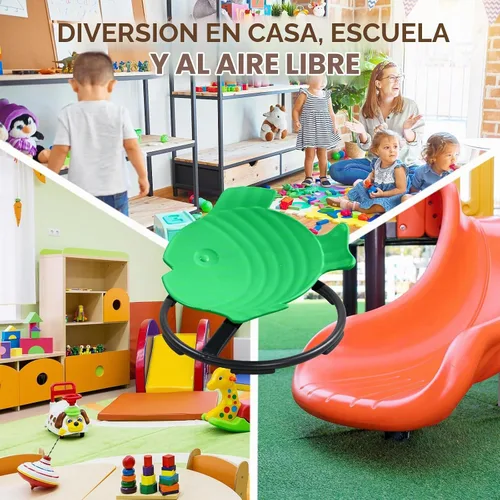 Vista 6 de Sensory Spinning Chair for Autistic Kids, Autism Sensory Products Verde oscuro