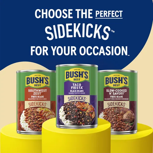 Vista 8 de BUSH'S BEST Latas de Garbanzos Rústicos de la Toscana de 15.5 oz, fuente de proteína vegetal y fibra, bajas en grasa, sin gluten, (paquete de 12)