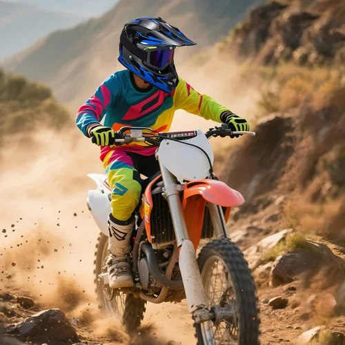 Vista 6 de Casco de Bicicleta de Tierra para Jóvenes Niños para Niños y Niñas, F001 Casco de Motocicleta de Cara Completa para Todoterreno ATV Conducción