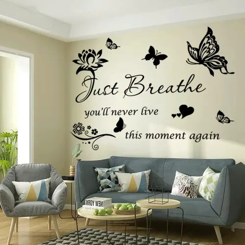 Vista 5 de Pegatina de pared con citas positivas inspiradoras, arte inspirador para mujeres y niñas, dormitorio, sala de estar, regalos de aliento