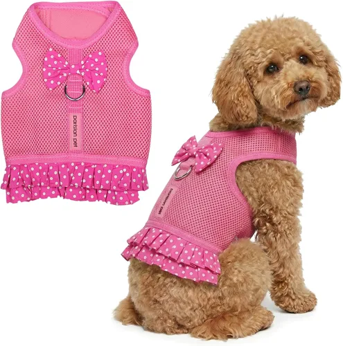 Vista 34 de Arnés para perro Parisian Pet - Arnés de libertad ajustable - Chaleco para perro de camuflaje verde - Arnés para perro de 100% tela de malla