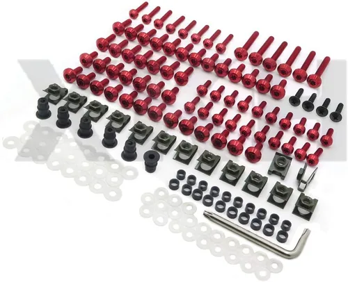 Vista 3 de XKH - Kit completo de pernos de carenado, tornillos negros compatibles con CBR 600F4i 2001-2007 [B076GXDBXF]