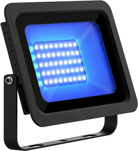 Vista 9 de Luz negra UV de 30 W, reflector LED ultravioleta de 365 nm, impermeable, IP66, con interruptor de encendido/apagado para identificación de gemas
