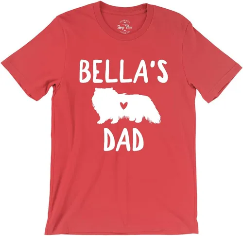Vista 7 de Camiseta personalizada de raza de gato y nombre para hombre, linda camisa de gato y papá, divertida para regalar a papá y gato, varios