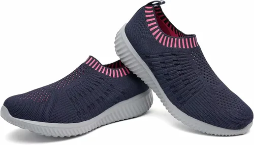 Vista 5 de konhill - calzado deportivo con malla transpirable, sin cordones, para mujer