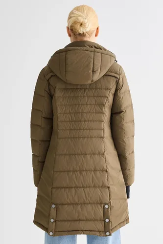 Vista 34 de Orolay - Chaqueta de plumón para mujer, abrigo de longitud media