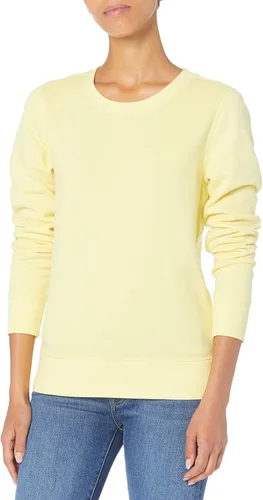 Vista 26 de Amazon Essentials Sudadera de forro polar con cuello redondo y manga larga para mujer Rayas horizontales blanco marino