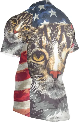 Vista 4 de Camiseta de ciclismo de manga corta para hombre Multi-Color 1