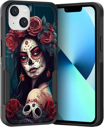 Vista 114 de Funda para iPhone Air, doble capa híbrida resistente resistente a prueba de golpes de policarbonato duro + funda protectora de silicona suave