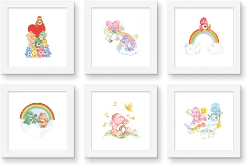 Vista 7 de Trends International Gallery Pops Care Bears - Paquete de arte de pared de arcoíris Heritage (paquete de 6)