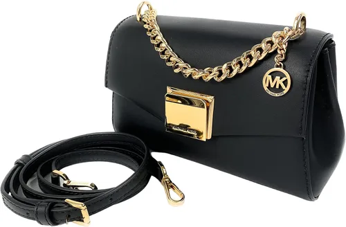 Vista 2 de Lita - Bolso bandolera pequeño de cuero Negro